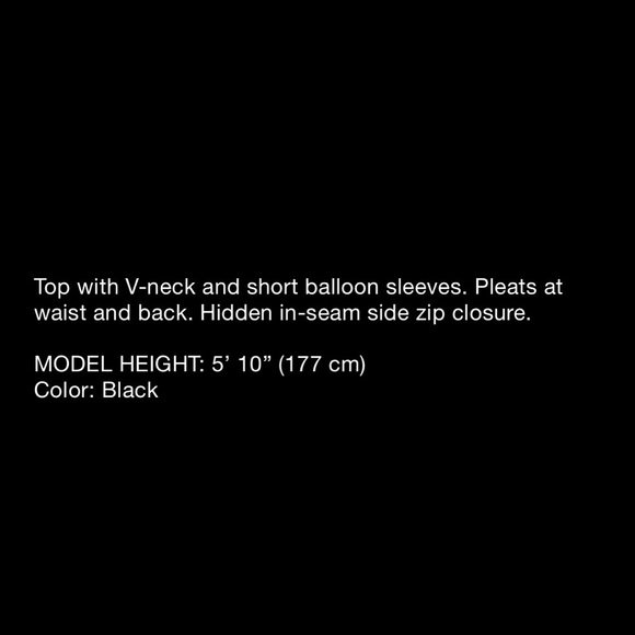 Zara embroidered open work black top - Picture 7 of 8